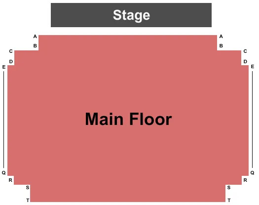 END STAGE Seating Map Seating Chart