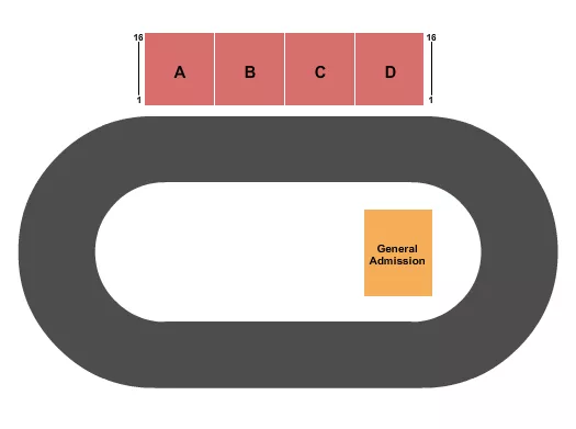RACING Seating Map Seating Chart
