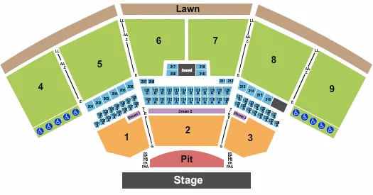 END STAGE Seating Map Seating Chart