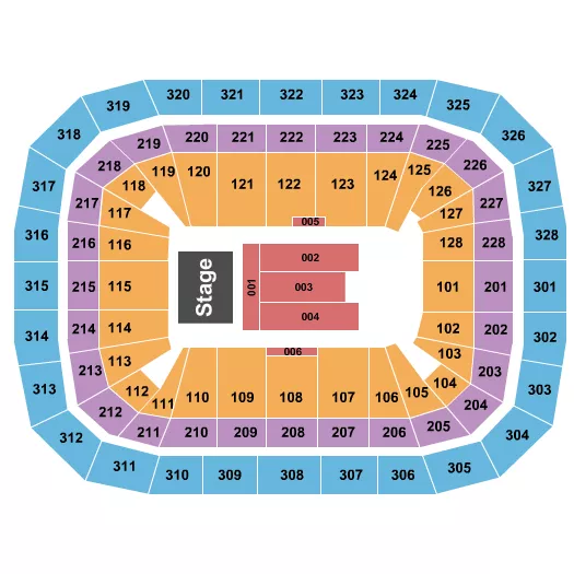 ENDSTAGE Seating Map Seating Chart
