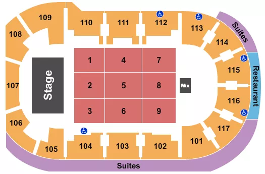 DISNEY JR Seating Map Seating Chart
