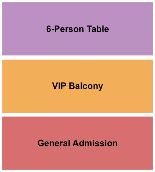 GA VIP BALCONY TABLE Seating Map Seating Chart