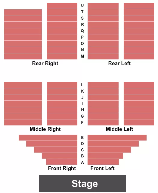 ENDSTAGE 2 Seating Map Seating Chart