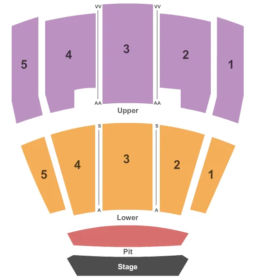END STAGE Seating Map Seating Chart