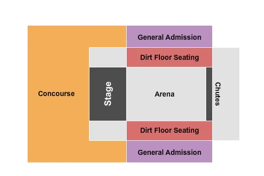 RODEO Seating Map Seating Chart