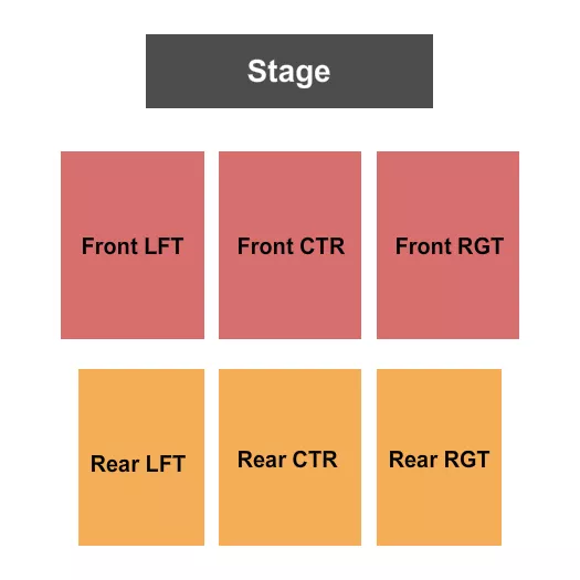 END STAGE Seating Map Seating Chart