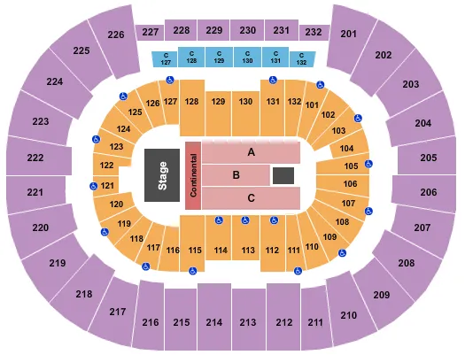 ENDSTAGE 2 Seating Map Seating Chart