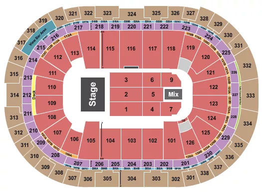 ENDSTAGE 1 Seating Map Seating Chart