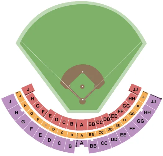 BASEBALL Seating Map Seating Chart