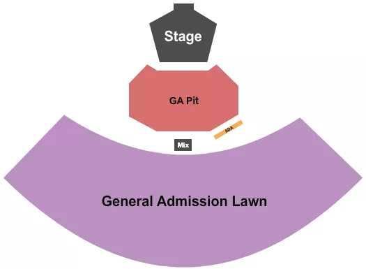 GA PIT GA LAWN Seating Map Seating Chart