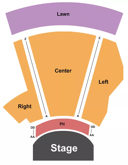 ENDSTAGE PIT Seating Map Seating Chart