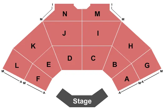 END STAGE Seating Map Seating Chart