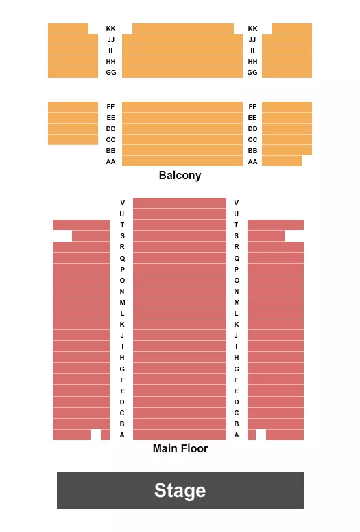 ENDSTAGE Seating Map Seating Chart