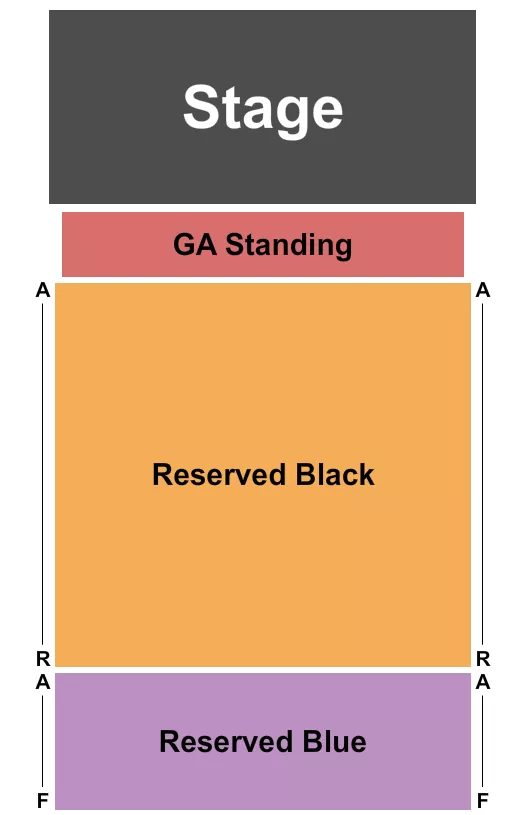 RESERVED W GA FRONT Seating Map Seating Chart