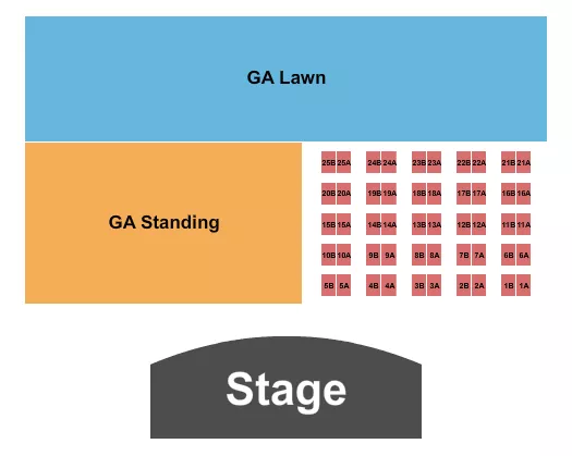 GA TABLE 2 Seating Map Seating Chart