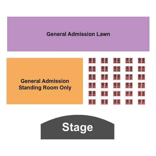 GA TABLE Seating Map Seating Chart