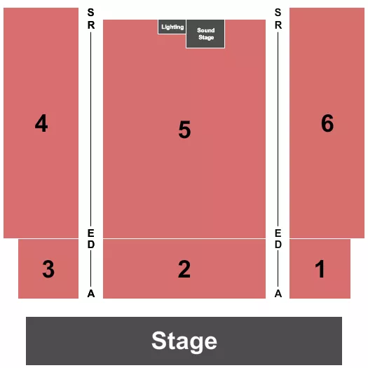 ENDSTAGE Seating Map Seating Chart