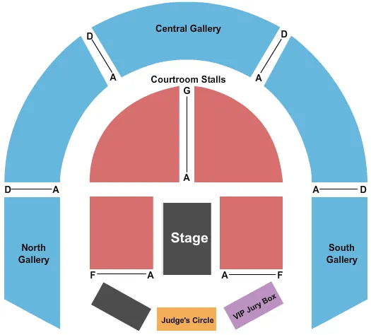 END STAGE Seating Map Seating Chart