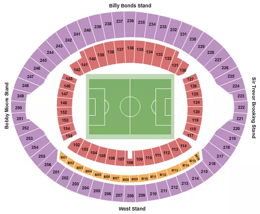 SOCCER STATIC Seating Map Seating Chart
