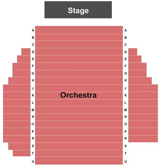 END STAGE Seating Map Seating Chart