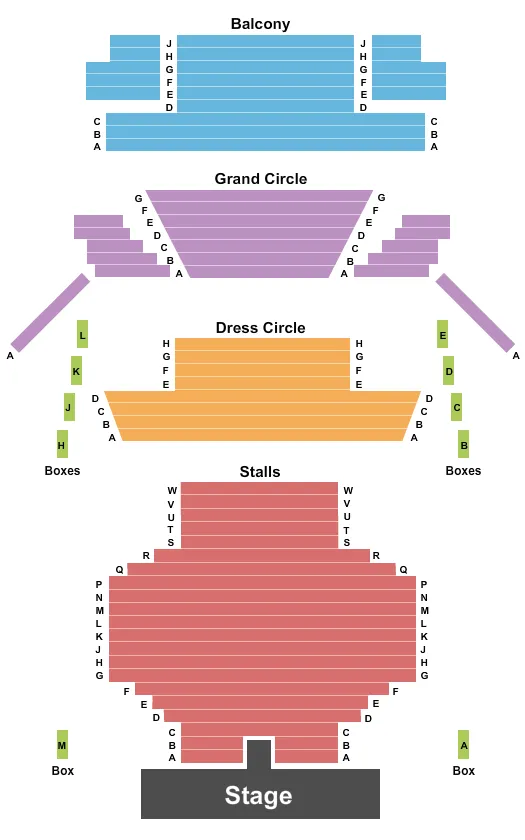 ENDSTAGE 2 EXTENDED STAGE Seating Map Seating Chart