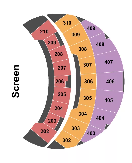 END STAGE Seating Map Seating Chart