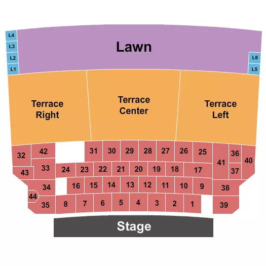ENDSTAGE Seating Map Seating Chart