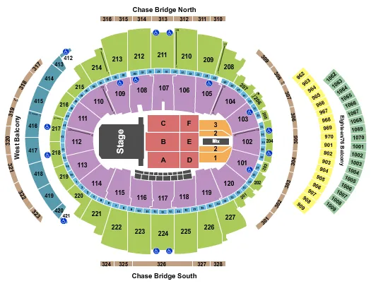 JINGLE BALL Seating Map Seating Chart