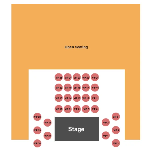 MAGIC CITY CASINO AMPHITHEATER TABLES Seating Map Seating Chart