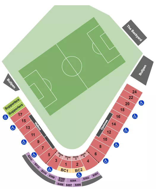SOCCER 2 Seating Map Seating Chart