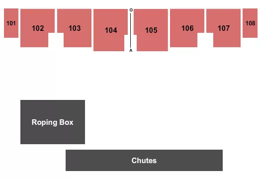 RODEO Seating Map Seating Chart