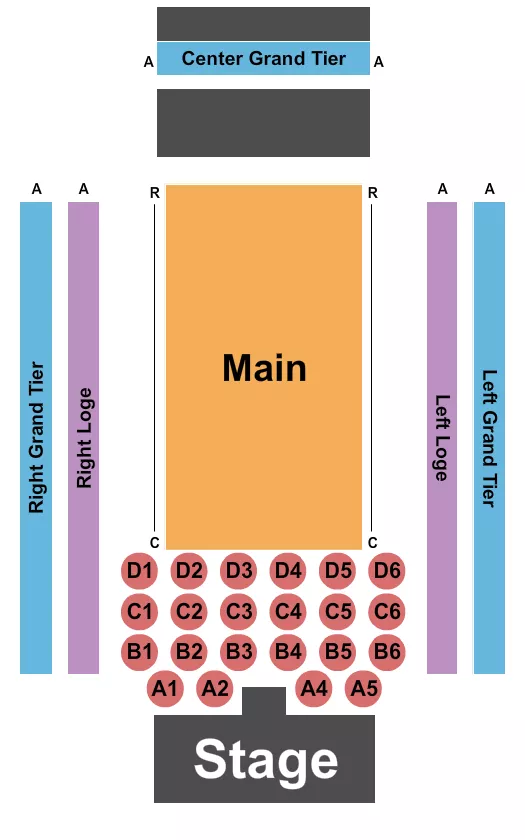 MT BANK EXCHANGE ENDSTAGE TABLES CATWALK Seating Map Seating Chart