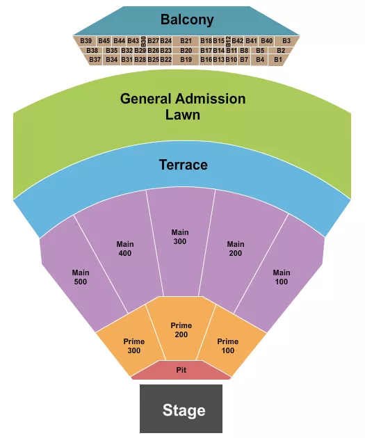 ENDSTAGE 2 Seating Map Seating Chart