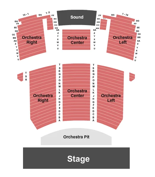 ENDSTAGE Seating Map Seating Chart