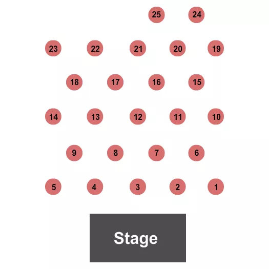 ENDSTAGE TABLES Seating Map Seating Chart