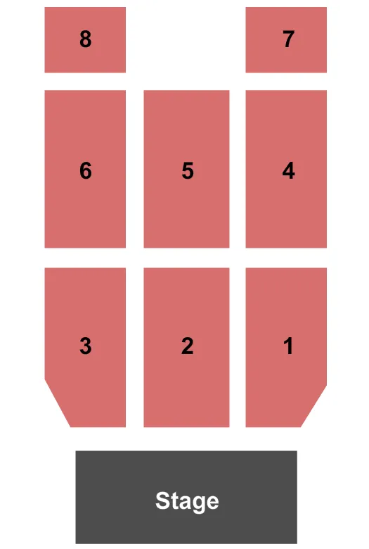 END STAGE Seating Map Seating Chart