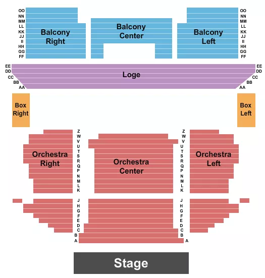 ENDSTAGE 2 Seating Map Seating Chart