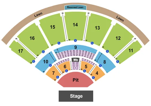 ENDSTAGE GA PIT 2 Seating Map Seating Chart