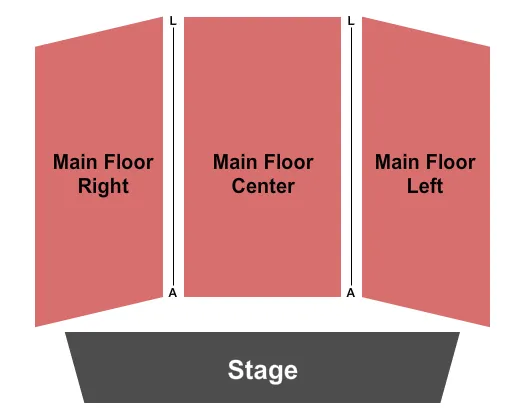 END STAGE Seating Map Seating Chart
