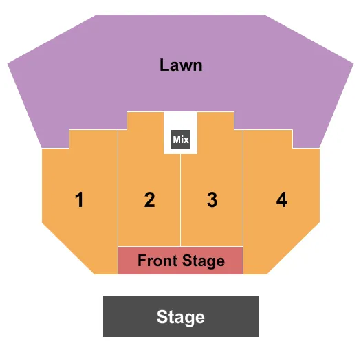 ENDSTAGE FRONT Seating Map Seating Chart