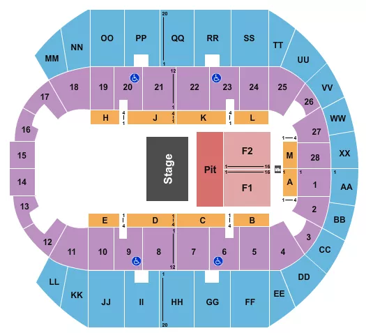 HALF HOUSE Seating Map Seating Chart