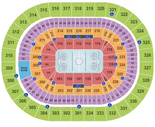 HOCKEY Seating Map Seating Chart