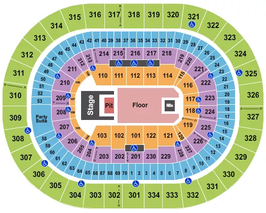 DOJA CAT Seating Map Seating Chart