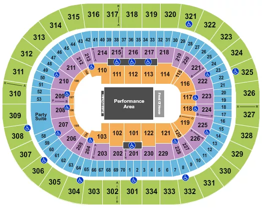 RODEO 3 Seating Map Seating Chart