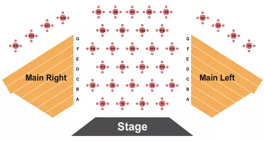 ENDSTAGE TABLES 2 Seating Map Seating Chart