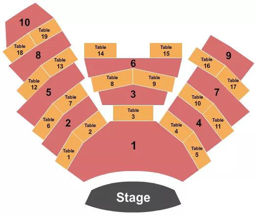 ENDSTAGE 2 Seating Map Seating Chart