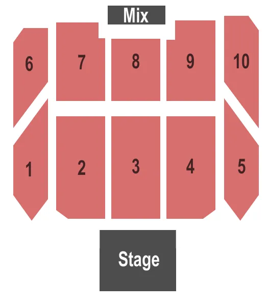 ENDSTAGE COMIX Seating Map Seating Chart
