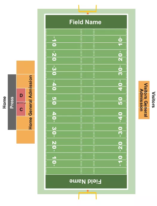 FOOTBALL Seating Map Seating Chart