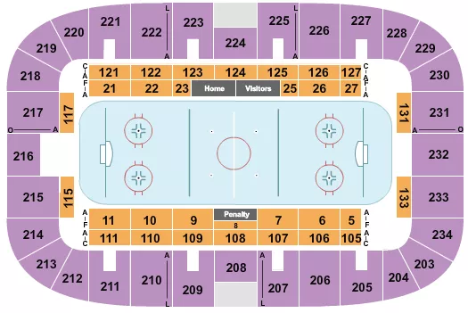 HOCKEY Seating Map Seating Chart
