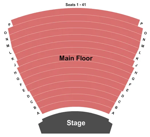 END STAGE Seating Map Seating Chart